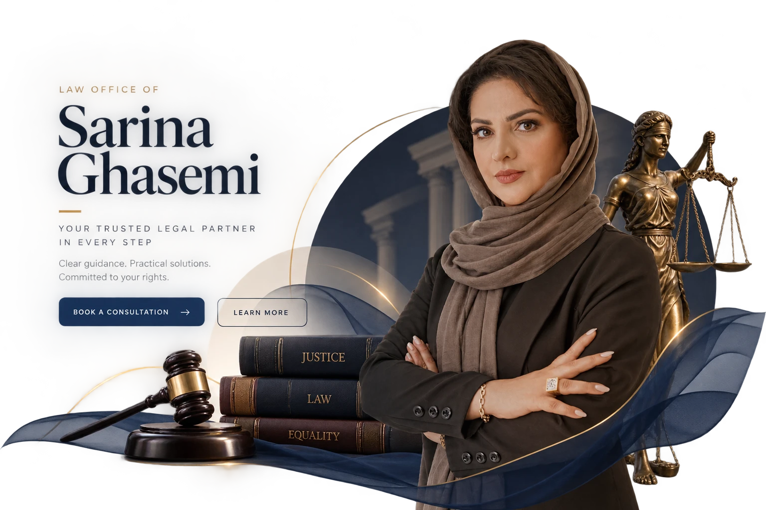 طراحی و توسعه وب‌سایت مجموعه حقوقی